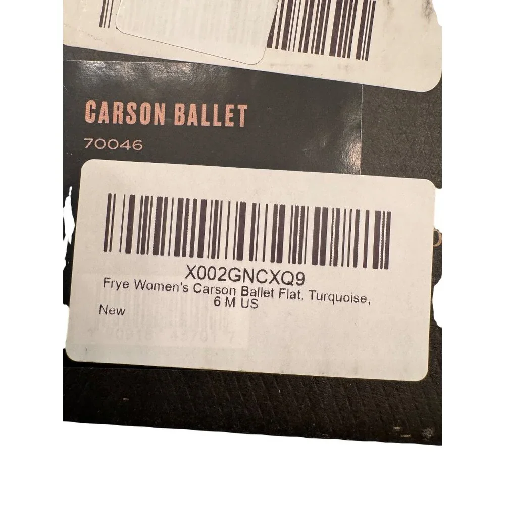 Frye Carson Ballet Flat Size 6 M Turquoise NWB Slip On Flats